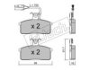 fri.tech. 028.1 Brake Pad Set, disc brake